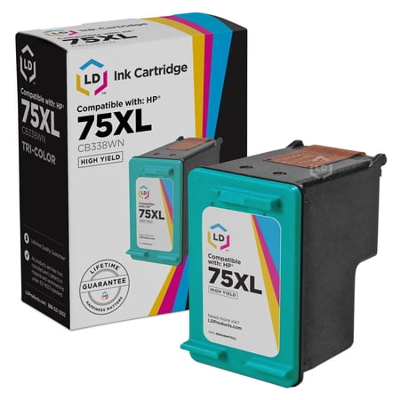 Remanufactured Replacement Cartridge for CB338WN HP 75XL / 75 HY Tri-Color for PhotoSmart C4294  C4410  C4273  C5225  C4380 C5275  C4480  OfficeJet J5790  J5738 & DeskJet D4260