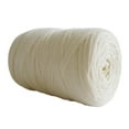 thumbnail image 2 of Fil à Tricoter Macramé Crochet Tapis Couverture Coussin Doux Fil Spaghetti Beige, 2 of 8