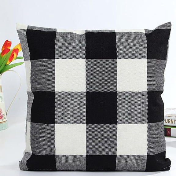 Bouanq Hidden Zipper Design Throw Pillow Covers Decorative Square Bedroom Living Room Cushion Cases for Couch Bed Sofa Car 18 x 18 inches