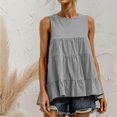 thumbnail image 5 of Women's Summer Casual O-Neck Regular Soild Long Sleeve T-Shirt Blouse womens tops clearance under $5, 5 of 9