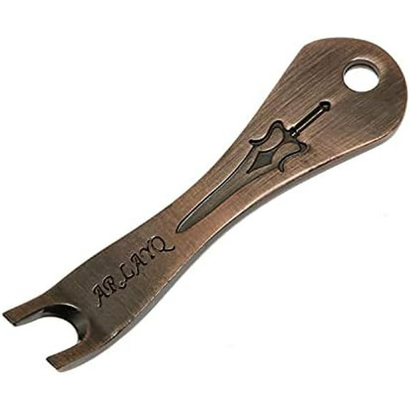 1PC Acoustic Guitar Bridge Pins Puller Peg Remover Multifunction Guitar Peg Puller Bridge Pin Remover Extractor Removal Metal Handy Tool Kit Accessories, Red Bronze