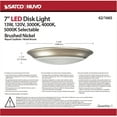 thumbnail image 4 of Nuvo Lighting 62/1665 Brentwood LED 7 inch Brushed Nickel LED Disk Light Ceiling Light, 4 of 8
