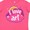 thumbnail image 4 of Inktastic Artist I Love Art Girls Toddler T-Shirt, 4 of 5