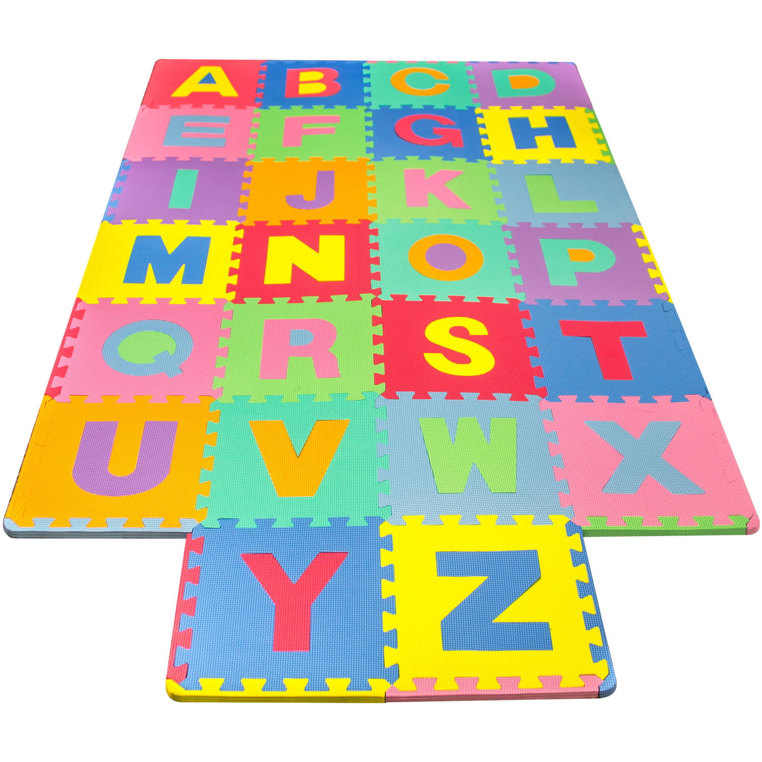 26 Piece Foam Floor Alphabet Puzzle Mat For Kids Multi Color