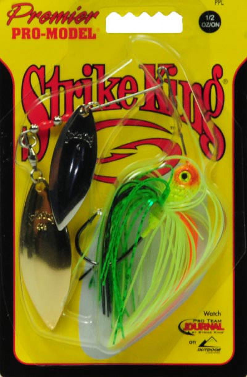 Strike King Premier Pro-Model 1/2 oz Spinnerbait Lure Willow Fire Tiger