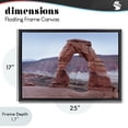 thumbnail image 4 of Stupell Industries Traditional Time's Sculpture Delicate Arch Black Floating Frame Canvas Art, 25 x 17, by Lori Deiter, 4 of 8