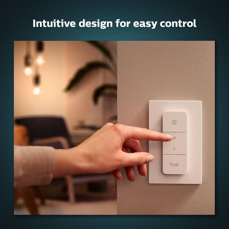 Philips Hue Smart Dimmer Switch with Remote for Smart Home, Hue