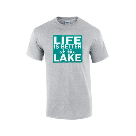 Life Is Better At The Lake Square Outdoor Adult