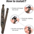 thumbnail image 4 of Adoreal Durable Adjustable Gun Sling, 45" Length, Khaki & Camo, Padded Shoulder Strap, 4 of 6