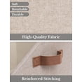 thumbnail image 3 of Closet Storage Bins, Trapezoid Organizer Box for Shelves, Fabric Clothes Bin, Foldable Organizing Baskets with Handles, Small, Brown and Beige, 3-Pack, 3 of 4