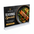 thumbnail image 3 of Clear Acrylic Double Sided Sign Holder 11" x 17" Horizontal with T-Strip, 10-Pack, 3 of 4