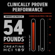 GNC AMP Creatine HCl 189 Pills, Clinically Proven Strength & Muscle Builder, Fast Absorbing Athletic Performance, Energy Production, Recovery, 60 Servings