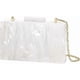 thumbnail image 3 of Acrylic Clutch Bags Purse Perspex Bag Handbags for Women 6white, 3 of 4