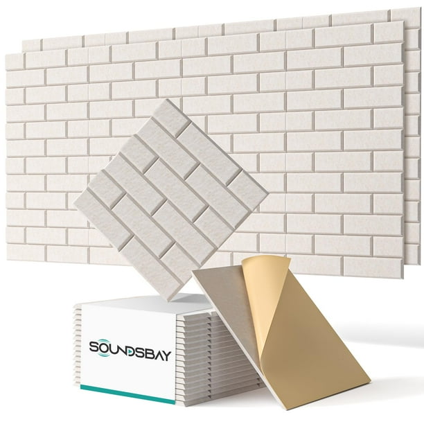 Paneles de pared insonorizados Soundsbay Acoustic, paquete de 18, 30 x 30 cm
