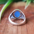 thumbnail image 4 of Blue Chalcedony Ring, 925 Silver Ring, Designer Ring, Dainty Ring, Handmade Jewelry, Minimalist Ring, Statement Ring, Boho Unisex Jewelry**, 4 of 9
