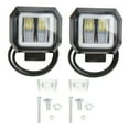 thumbnail image 2 of Yctze Foco De Barra De Luz LED Cuadrada De 20 W Con Soporte De Montaje Ajustable, 6500 K, IP68 Resistente Al Agua, 50000 Horas De Vida Útil, Adecuado Para Camiones Todoterreno SUV, 2 of 7