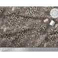 thumbnail image 1 of Soimoi Pink Rayon Crepe Fabric Leopard & Snake Animal Skin Decor Fabric Printed Yard 46 Inch Wide, 1 of 3