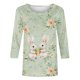 thumbnail image 5 of TaTaai Women Casual Loose Easter Print T Shirts Round Neck 3/4 Sleeve Fashion Soft Comfortable Lightweight Tops for Daily Home Vacation Outfits Gift, 5 of 5