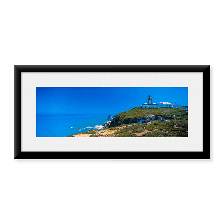 Framed Art Print, Cabo de Roca Portugal by Panoramic Images, 25-7/8" x 9-7/8"