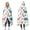 White Cartoon Dinosaurs, variant on Wearable Blanket,White Cartoon Dinosaurs Flowers Pattern Hooded Wearable Flannel Blanket for Adults & Teens,Winter Poncho Shawl Wrap Cape Cozy Anti-Pill,50"x60"
