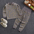 thumbnail image 2 of Gubotare 100% Cotton Baby Boys Girls Pajamas Set Long Sleeve Sleepwear Brown,Size 6-12 Months, 2 of 3