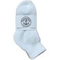 thumbnail image 4 of 36 Pairs Of Yacht & Smith Wholesale Bulk Kids Mid Ankle Socks, Cotton Sport Athletic Ankle Socks Size 4-6 (White), 4 of 4