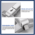 thumbnail image 2 of Owel Door Hardware VE-PB800, Silver Stainless Steel Exterior Door Handle Set with Accessories, 2 Piece, 2 of 8