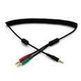 thumbnail image 1 of Cable de audio espiral Digirig Mobile uSDX PTT 1,8 m, 1 of 5