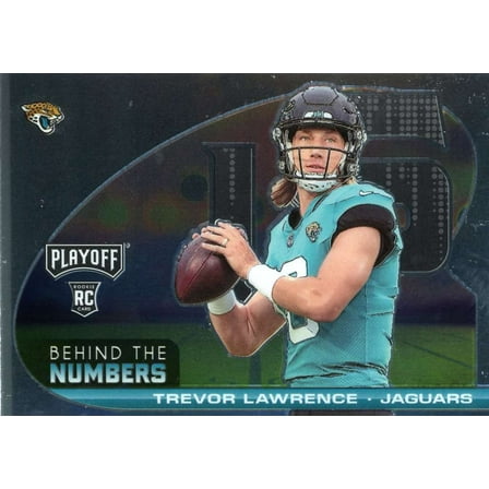 NFL 2021 Panini Playoff   Trevor Lawrence Trading Card BTN-TLR (Rookie, Behind The Numbers)