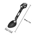 thumbnail image 2 of NUOLUX 2Ud De Cubiertos Para Exterior Con Spork Y Integrado En Negro, 2 of 8