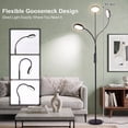 thumbnail image 5 of DAYBETTER Floor Lamp for Living Room, Dimmable Reading Lamp with Touch Control & Remote, 4 Color Temperatures, Gooseneck Tall Stand Lamp for Office Craft, Black, 5 of 7