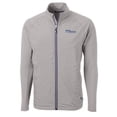 thumbnail image 2 of Men's Cutter & Buck Gray Pennsylvania Quakers Big & Tall Adapt Eco Knit Hybrid Recycled Full-Zip Jacket, 2 of 3