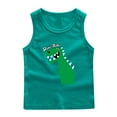 thumbnail image 1 of RXIRUCGD 2025 Vêtements d'Été pour Enfants Chemise de Base Col Rond Sans Manches pour Garçons, 1 of 2