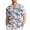 White-Pineapple Print, variant on BUWTTER Classic Dress Shirt for Men Comfort Stretch Fabric Formal Business Casual Short Sleeve Button Down Beach Shirts Orange L
