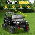 thumbnail image 5 of 24V Kids Ride on Truck Car, Battery Powered Ride on Car with Remote Control, Electric Vehicle Car for Boys Girls Aged 3-6, Ride on Toy w/Bluetooth, Lights, 4 Wheelers, Gift for Kids Tollder, Black, 5 of 10