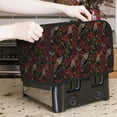 thumbnail image 7 of Uemuo Fishbone Rose Print Toaster Cover 2 Slice, Small Kitchen Appliance Covers, Toaster Oven Cover with Loop, Bread Machine Cover Dust Cover Protection, 7 of 7