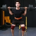 thumbnail image 1 of Vendaje elástico para sentadillas y levantamiento de pesas, vendaje elástico, rodilleras largas, equipo de protección para fitness para hombres y mujeres, entrenamiento deportivo, rodilleras, 1 of 5