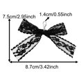thumbnail image 2 of 20pcs 75*87mm Black Handmade Lace Bowknot Shoe Charms with Lobster Clasp Women Clothing Pendant Ornament for Bags Backpacks Purses Decor, 2 of 5