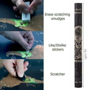 Scratch Off Large Travel Destination Tracker Gift World Map Poster 33X23 Inches