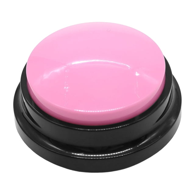 Interactive Pet Training Voice Button Communication Device for Dogs and Cats with 30 Second Recording Portable Functional Toy