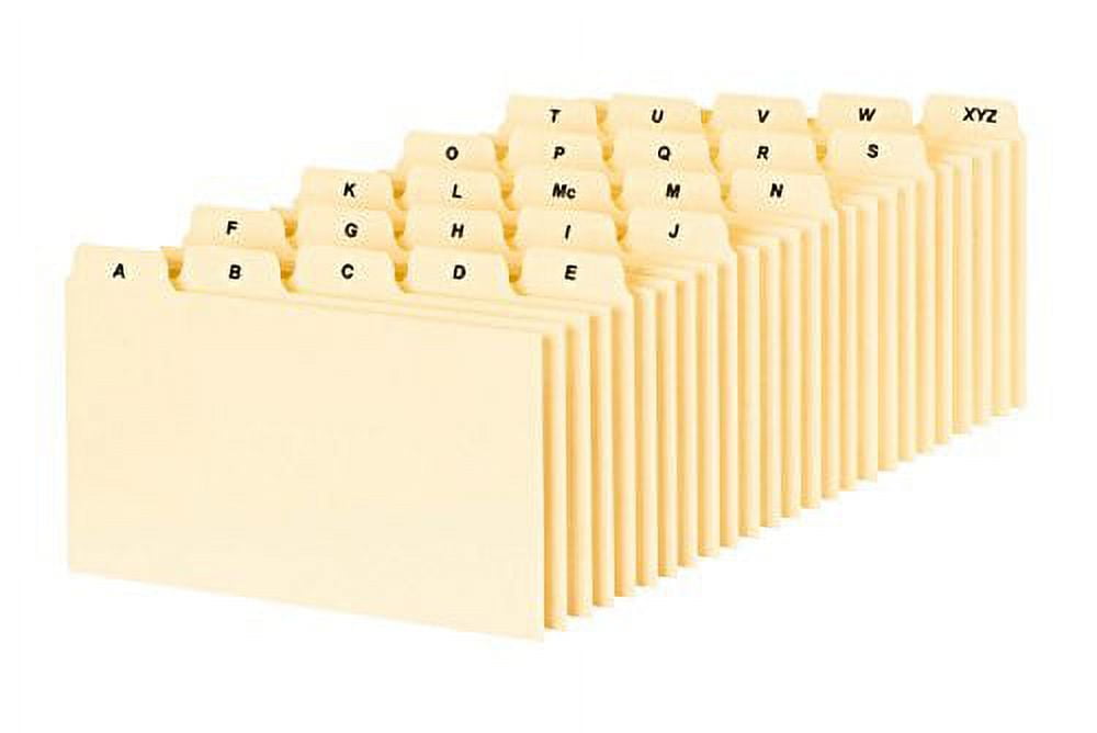 Oxford, A-Z Laminated Tab Card Guides, 25 Per Set, Part Code