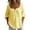 Yellow, variant on Dresses for Women Short Sleeve Shirts Cowl Neck Boho Tops Loose Fit Shirts Business Dressy Casual 2026, S