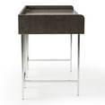 thumbnail image 4 of Mod Metal 47-inch Computer Office Writing Desk with USB, Brown, 4 of 5