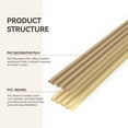 thumbnail image 6 of Upick WPC Slat Wall Panels, 7 Pack 94 x 6.61 in 3D Wood Wall Panels Fluted Textured for Interior Wall Decor, Oak, 6 of 8