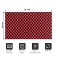 thumbnail image 5 of Red and Black Checkerboard Pattern Door Rugs,Washable Non Slip Door Mats Indoor,Decorative Door Mats,Entry Mat Indoor for Entrance,Bedroom,Kitchen,Bathroom,17"x30", 5 of 6