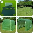 thumbnail image 5 of FDW Greenhouse for Outdoors Greenhouse Walk-in Green House L9.8'xW6.5'xH6.5' Plastic Mini Greenhouse Kit Indoor Portable Greenhouse Plant Shelves Tomato Herb Canopy for Patio,Green, 5 of 7