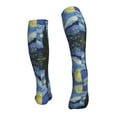 thumbnail image 2 of Bixox The Starry Night Print Compression Socks,Compression Socks Women & Men Circulation for Medical,Running,Athletic, 2 of 7
