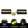 thumbnail image 4 of ROBLOCK Heavy Duty Wheel Chocks, Rubber Wheel Block Non-Slip Base with Nylon Rope Yellow Reflective Tape - 1 Pair Black, Wheel Stoppers for Travel Trailers, RV, Aircraft, Car, Camper, Truck, 4 of 5