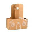 thumbnail image 2 of Dserhfy Gingerbread Drink Holder, 2 Cup Drink Carrier with Handle, 2 of 8