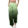 thumbnail image 2 of gakvbuo Cinch Bottom Baggy Sweatpants for Women High Waiste Workout Active Joggers Pants for Gym Sporty Athletic Fit cargo sweatpants for women baggy Lounge Trousers Long Leg Pants with Pockets, 2 of 3